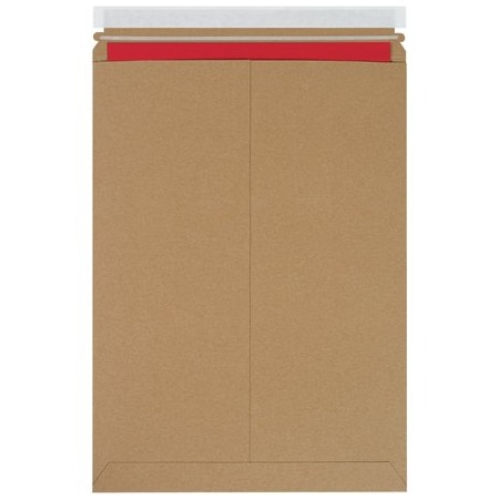 Bsc Preferred 13 x 18'' Kraft Self-Seal Stayflats Plus Mailers, 100PK BUY00018139